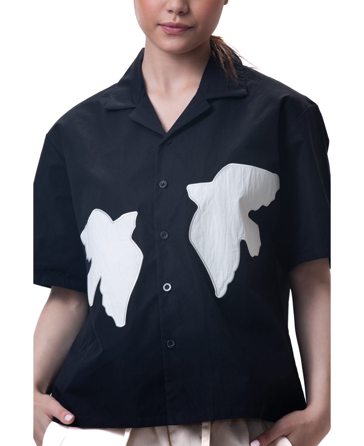 Unisex shirt-Black - Boxy