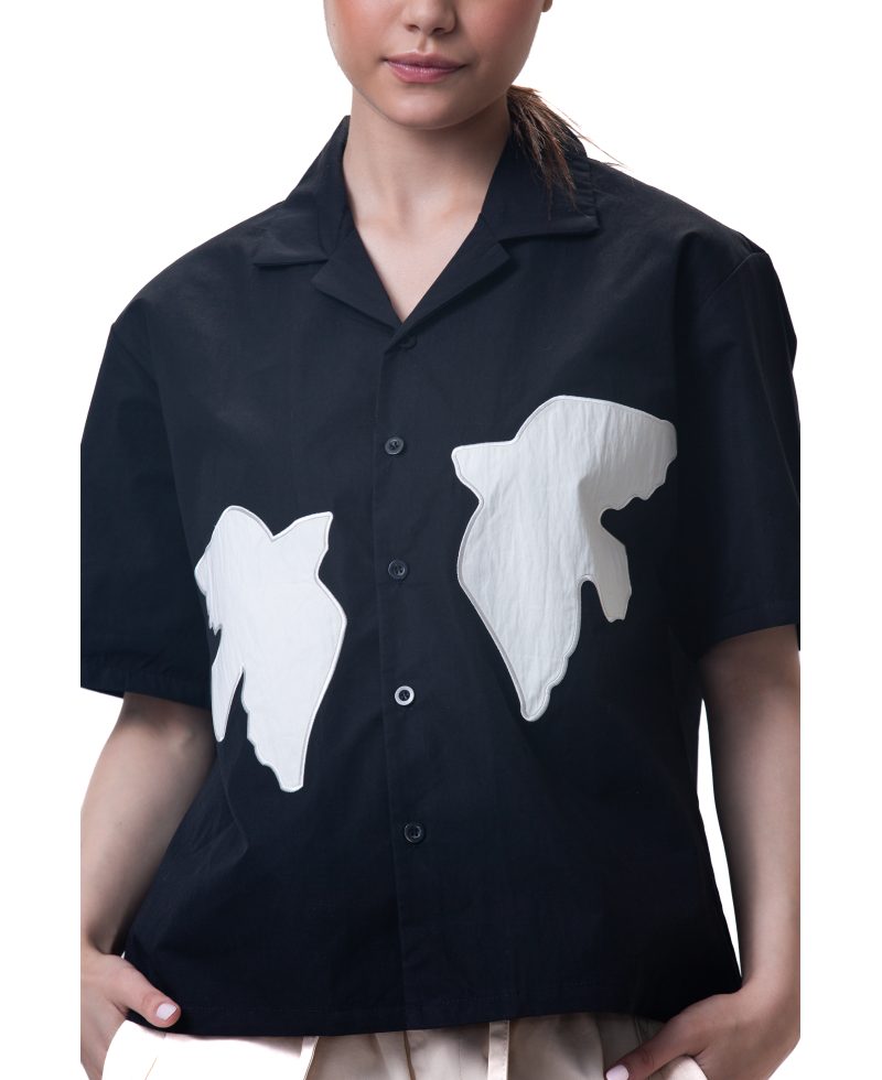 Unisex shirt-Black - Boxy