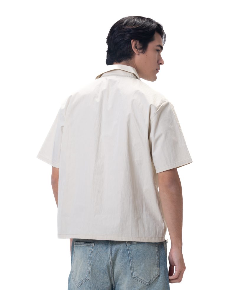 Unisex shirt-Light Beige - Boxy