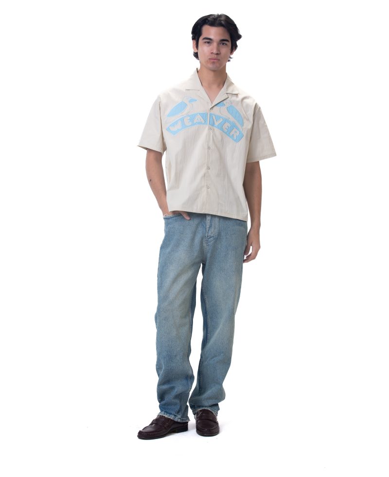 Unisex shirt-Light Beige - Boxy
