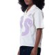 Unisex shirt-Light yellow-purple - Boxy