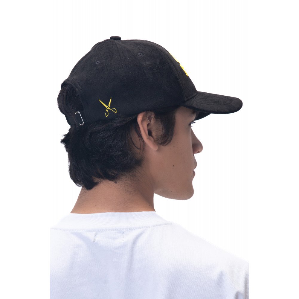 Arabic Chamois cap-Black/Yellow