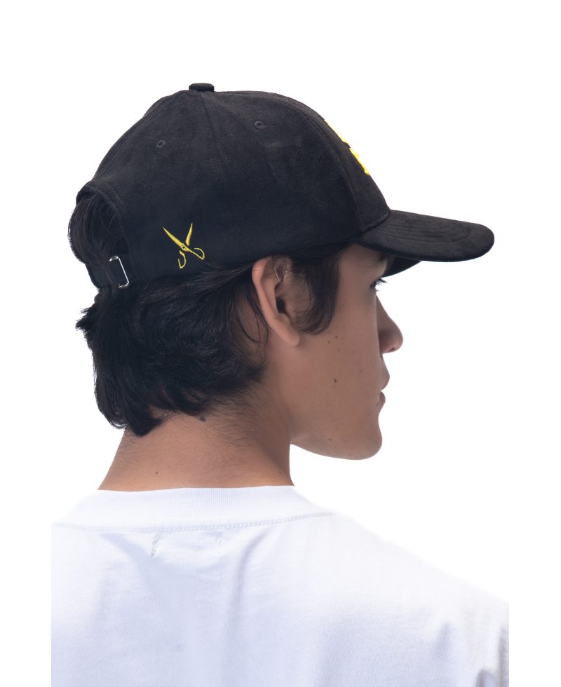 Arabic Chamois cap-Black/Yellow