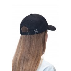 Arabic Chamois cap-Black/white