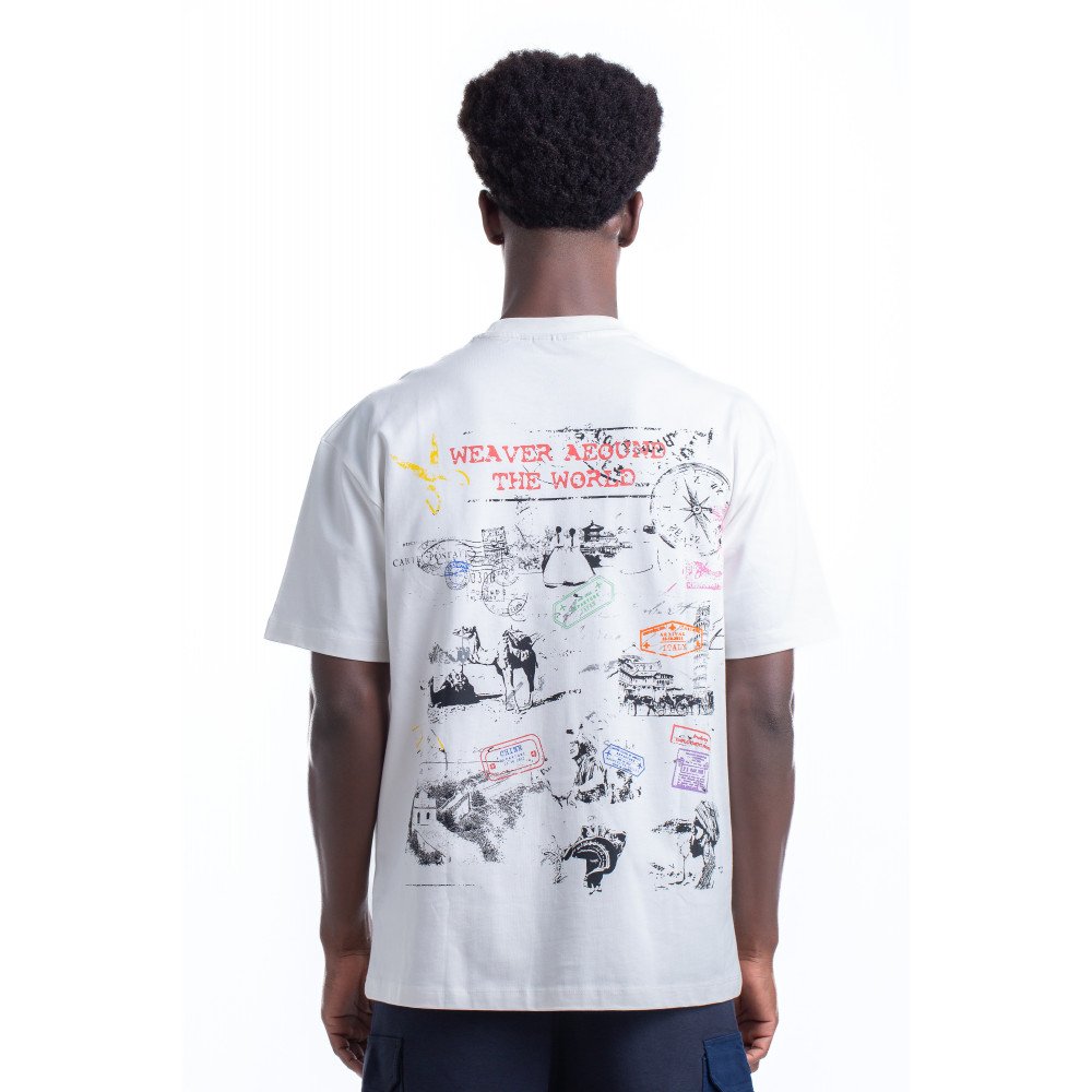 Stamps T-shirt Oversize - Off white