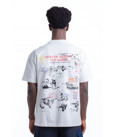 Stamps T-shirt Oversize - Off white