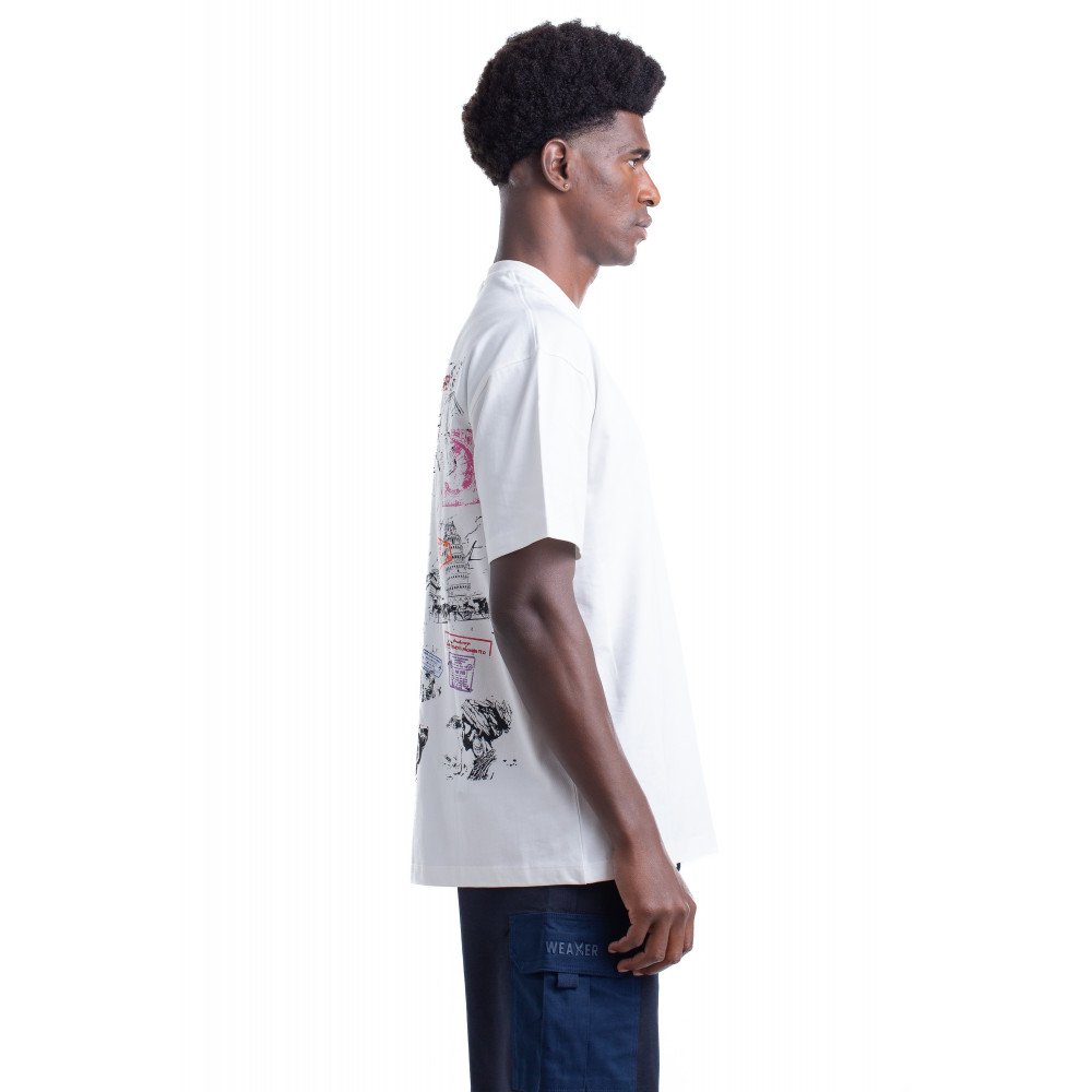 Stamps T-shirt Oversize - Off white