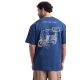8011 _ Stamps T-shirt Oversize - Navy Blue