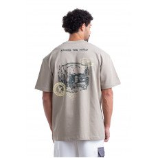 Stamps T-shirt Oversize - Gray