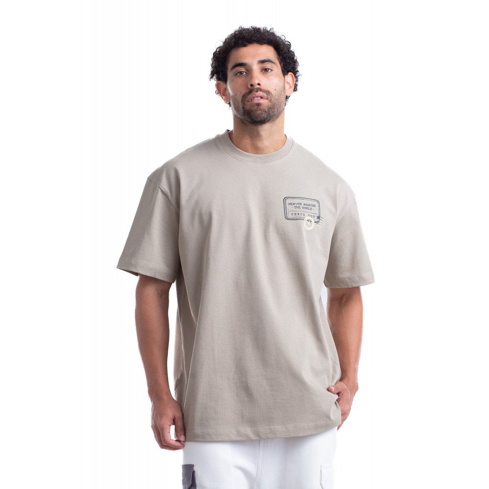 Stamps T-shirt Oversize - Gray