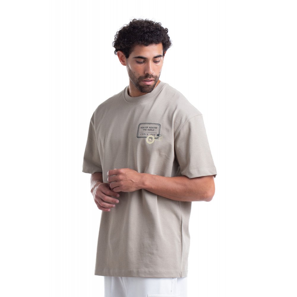 Stamps T-shirt Oversize - Gray