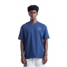 8013_ Stamps T-shirt Oversize - Blue