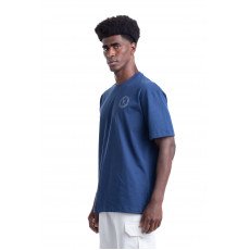 8013_ Stamps T-shirt Oversize - Blue