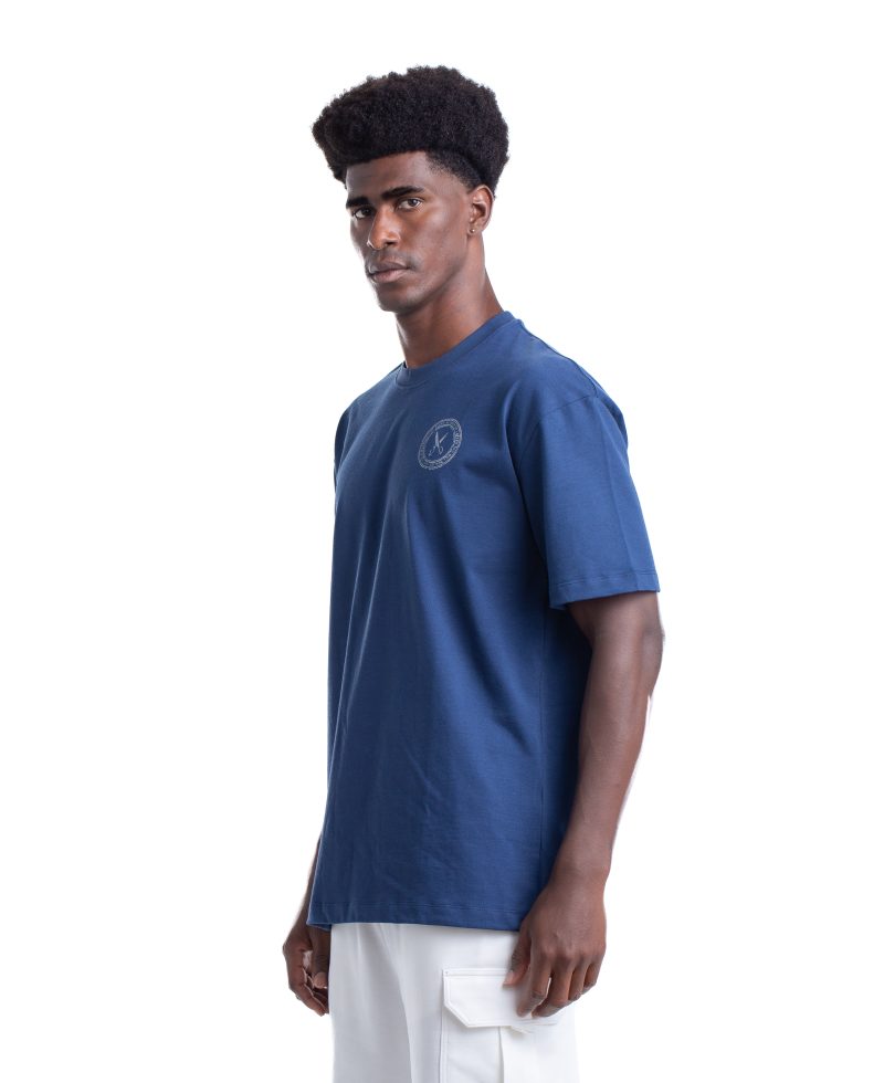 8013_ Stamps T-shirt Oversize - Blue 8013_ Stamps T-shirt Oversize - Blue