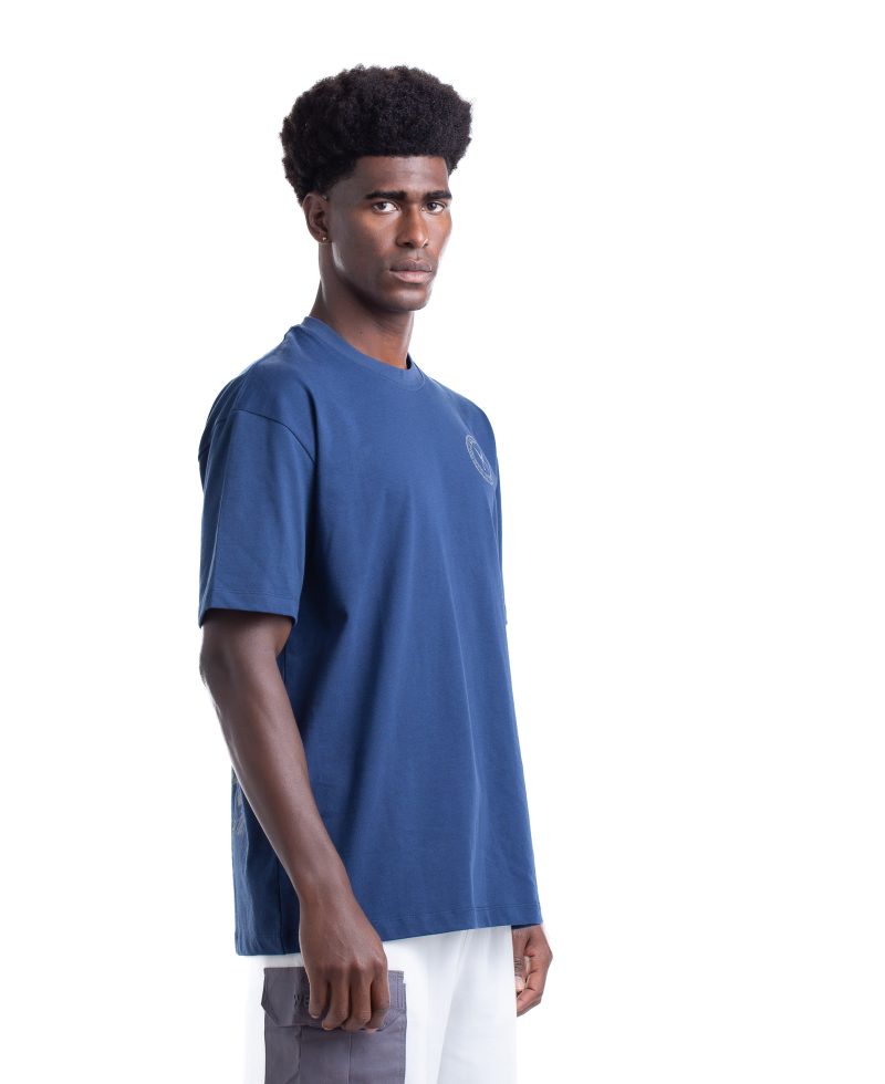 8013_ Stamps T-shirt Oversize - Blue 8013_ Stamps T-shirt Oversize - Blue