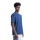 8013_ Stamps T-shirt Oversize - Blue