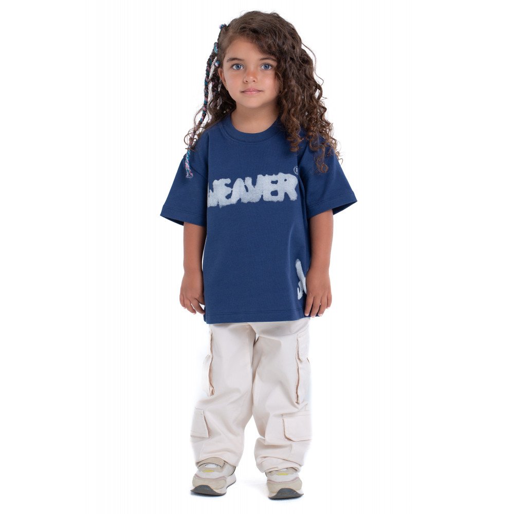 Kids Ink T-shirt - Navy Blue