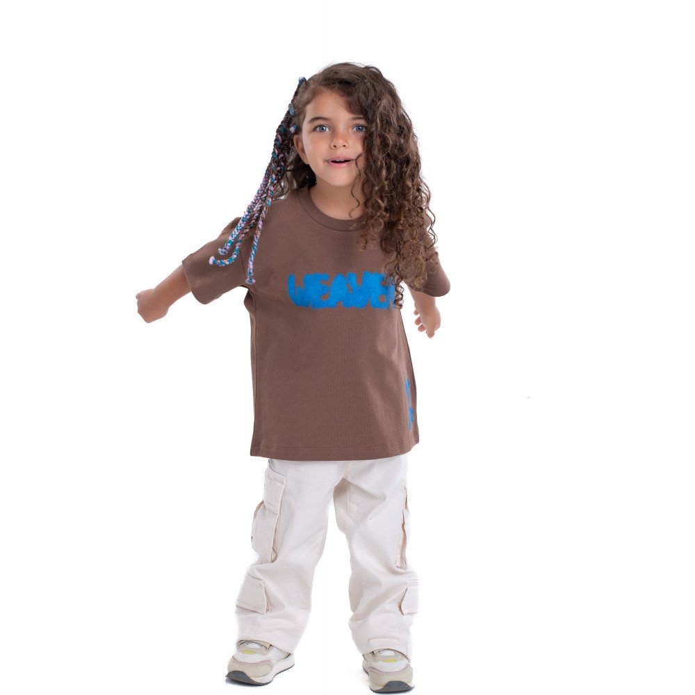 Kids Ink T-shirt - Brown