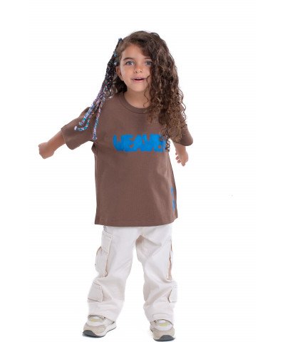 Kids Ink T-shirt - Brown