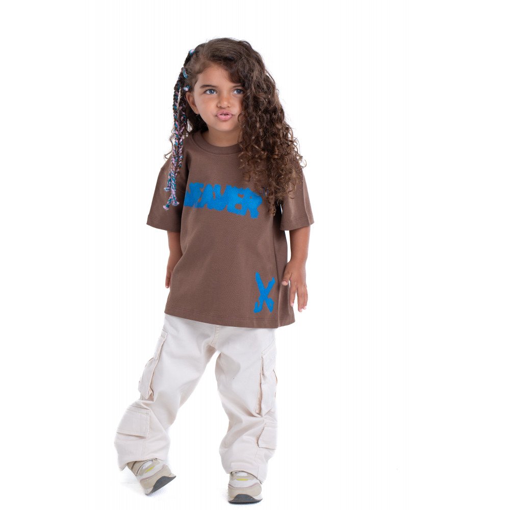 Kids Ink T-shirt - Brown