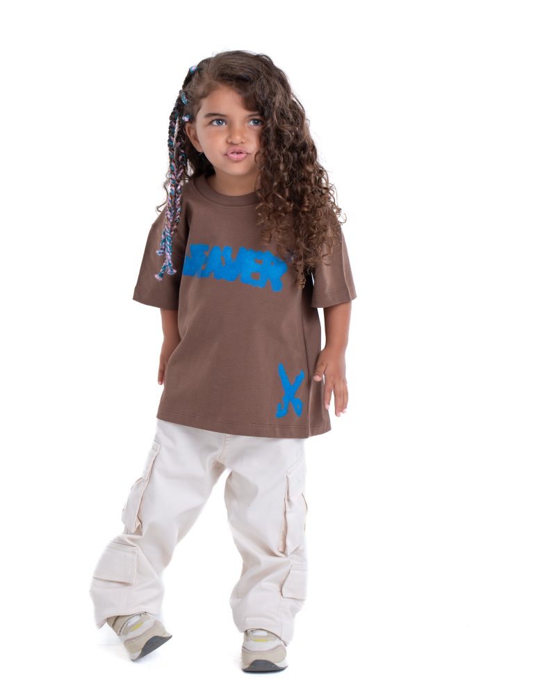 Kids Ink T-shirt - Brown