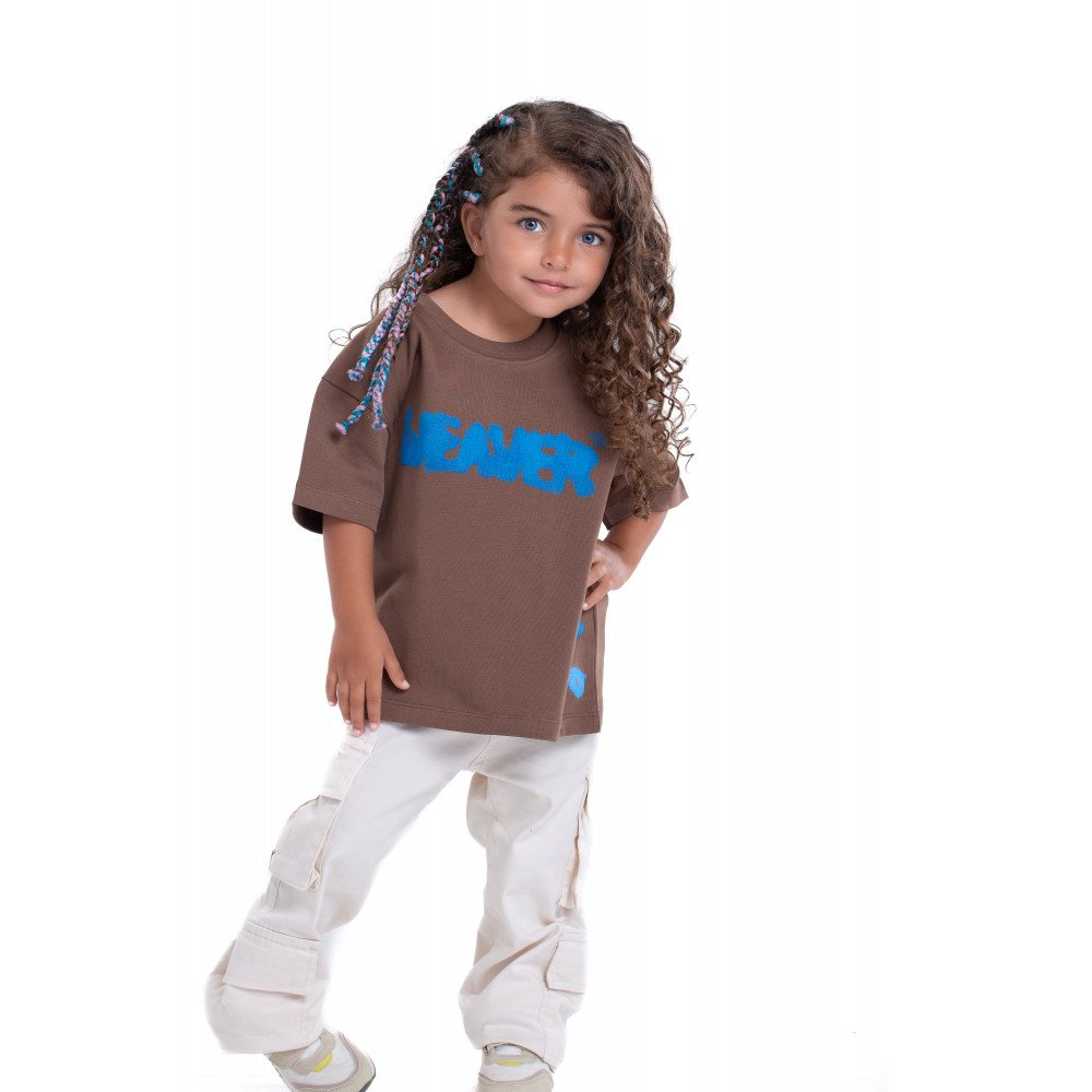 Kids Ink T-shirt - Brown