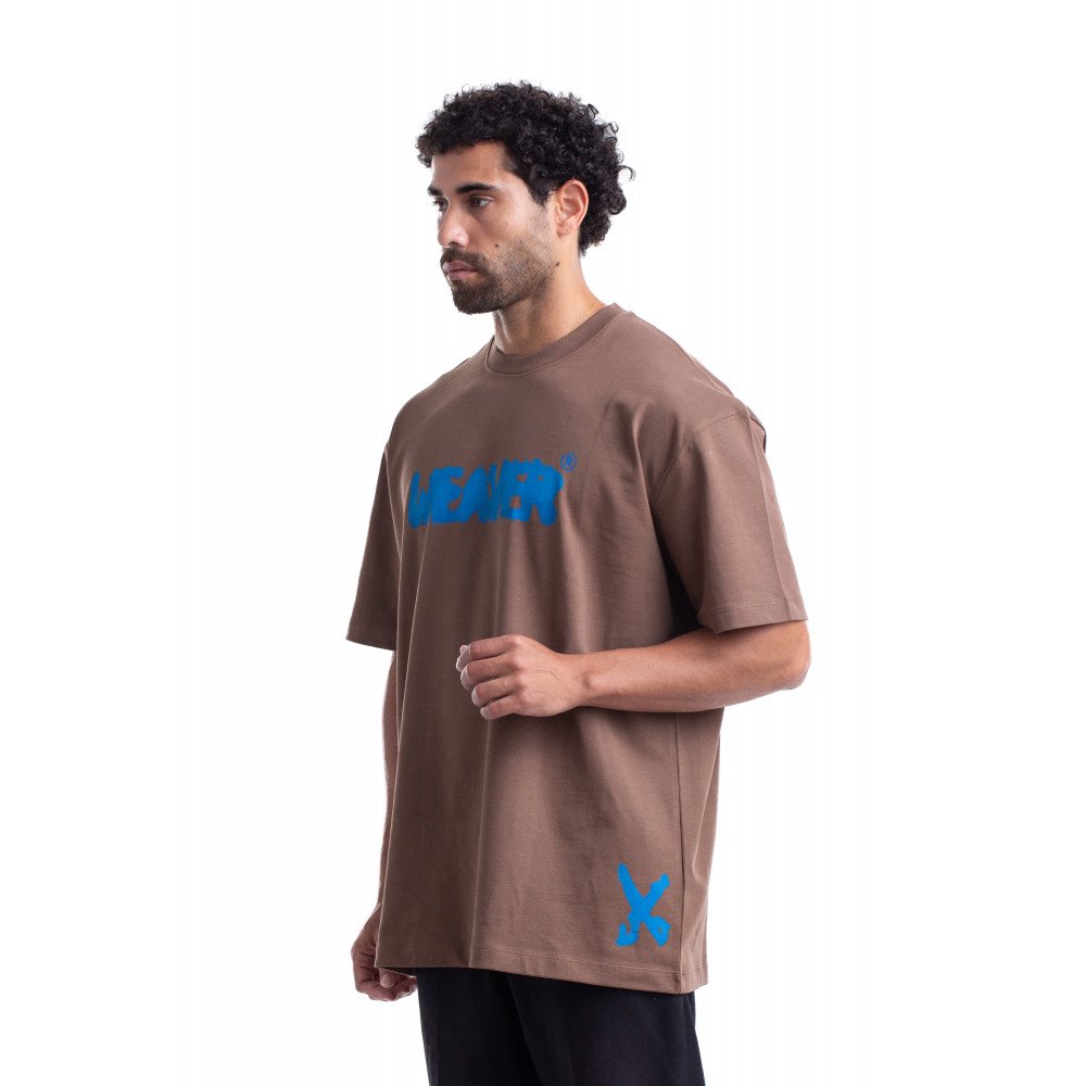 Ink T-shirt Oversize - Brown