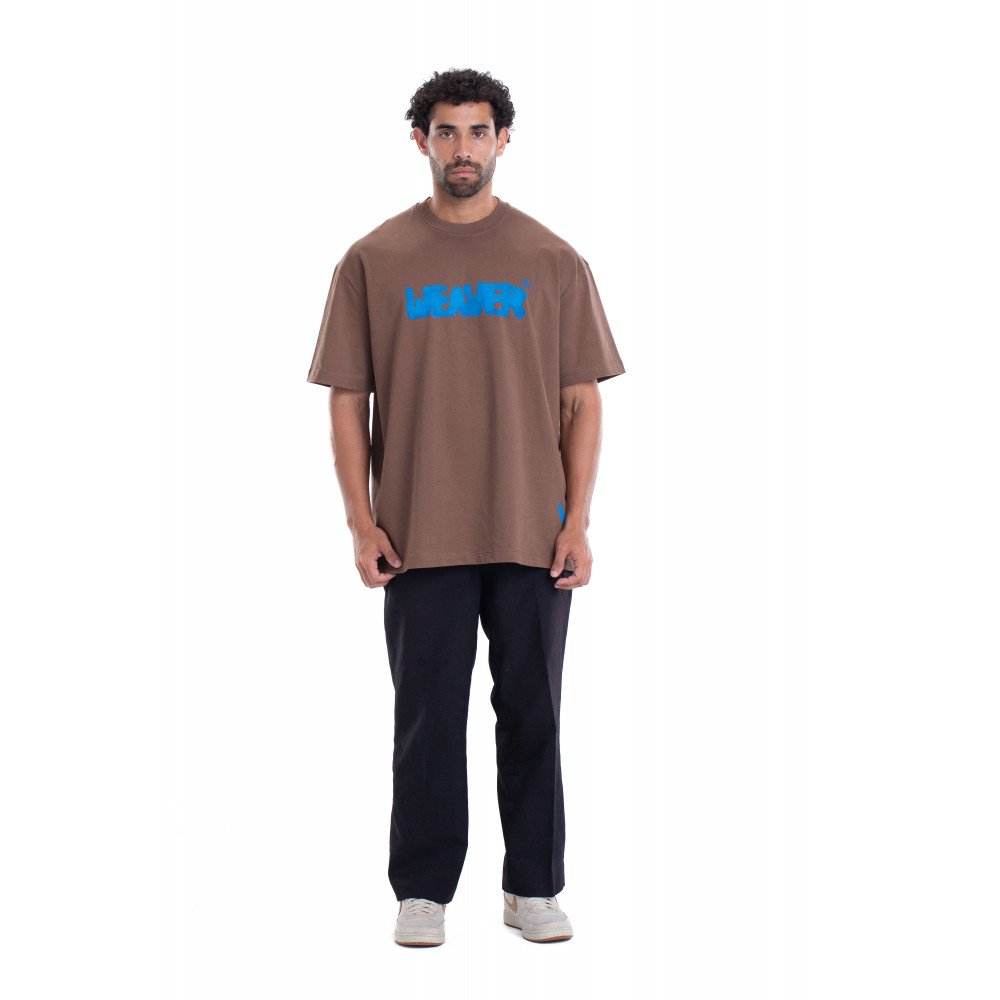 Ink T-shirt Oversize - Brown