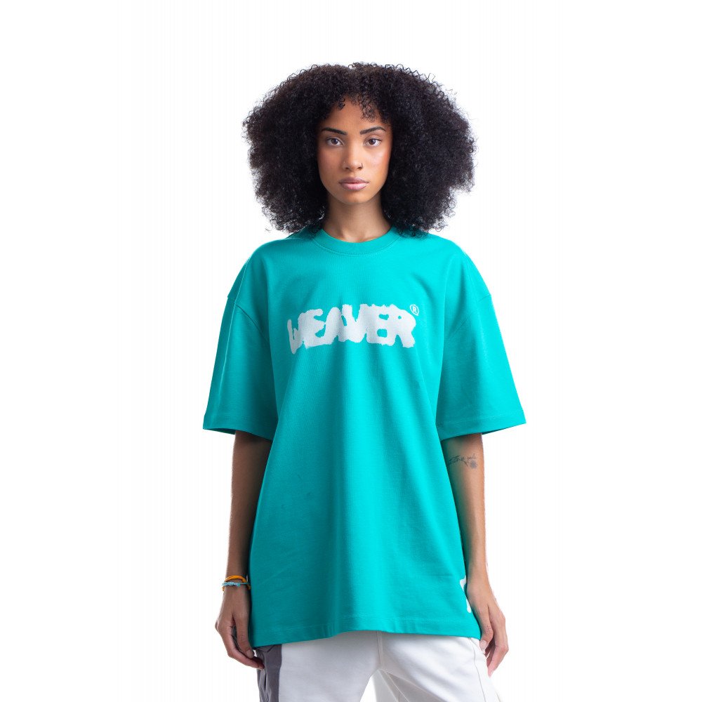 Ink T-shirt Oversize - Turquoise