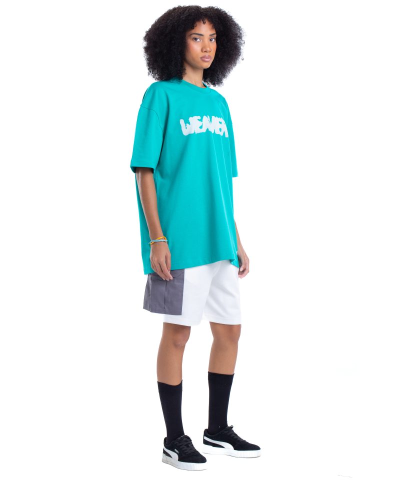 Ink T-shirt Oversize - Turquoise