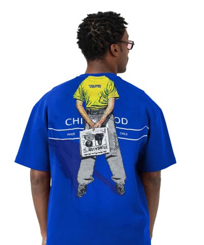 Characters T-shirt Oversize - Blue