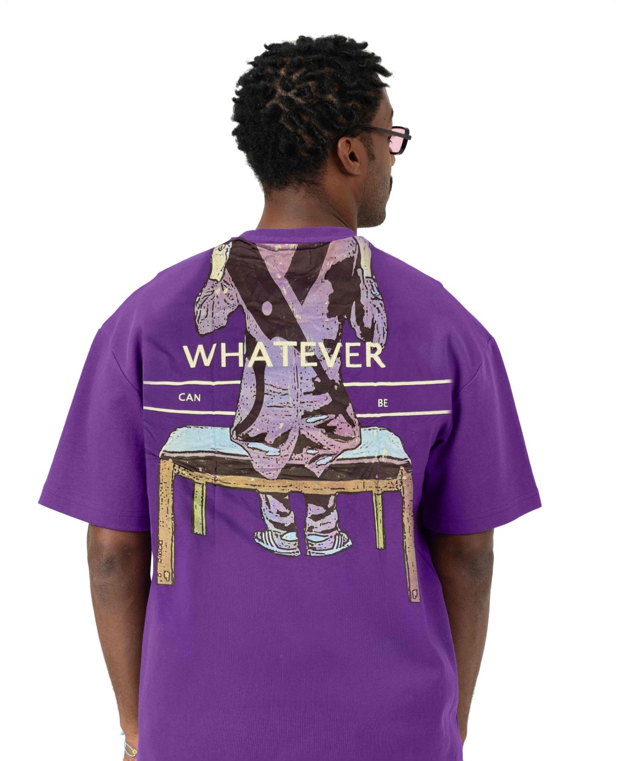 Characters T-shirt Oversize - Purple