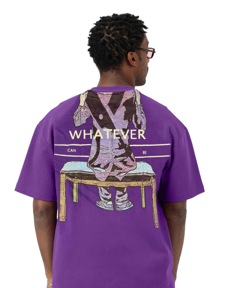 Characters T-shirt Oversize - Purple