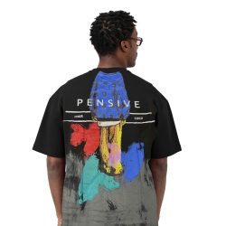 Characters T-shirt Oversize - Black