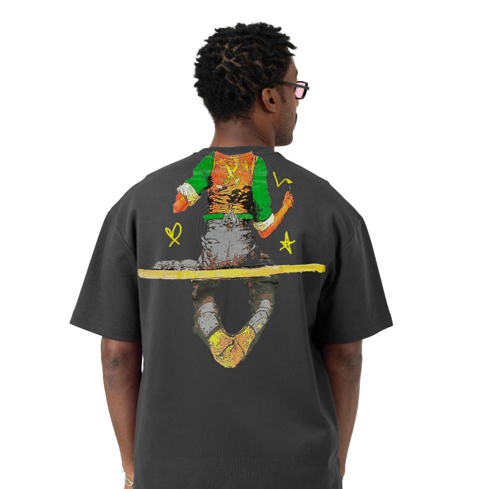 Characters T-shirt Oversize - Gray