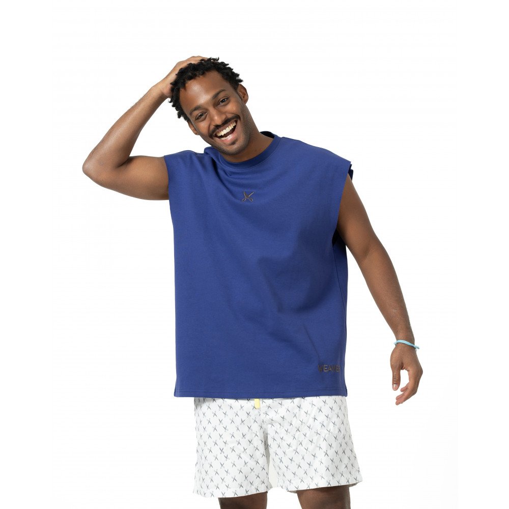 Plain Oversize Short Sleeve - Dark Blue