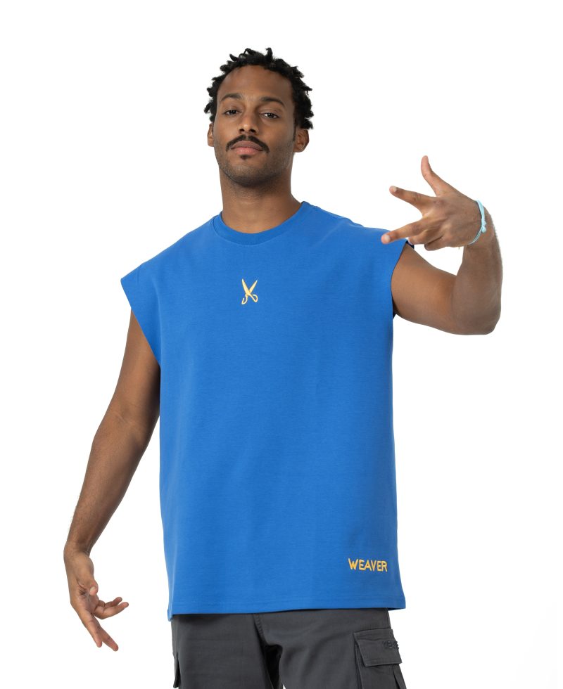 Plain Washed Oversize Short Sleeve - Blue Plain Washed Oversize Short Sleeve - Blue