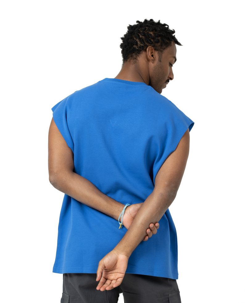 Plain Washed Oversize Short Sleeve - Blue Plain Washed Oversize Short Sleeve - Blue