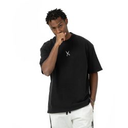 Plain Washed Oversize T-shirt - Black