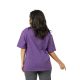 Plain Washed Oversize T-shirt - Purple