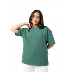 Plain Washed Oversize T-shirt - Green Plain Washed Oversize T-shirt - Green