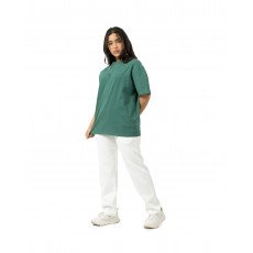 Plain Washed Oversize T-shirt - Green Plain Washed Oversize T-shirt - Green