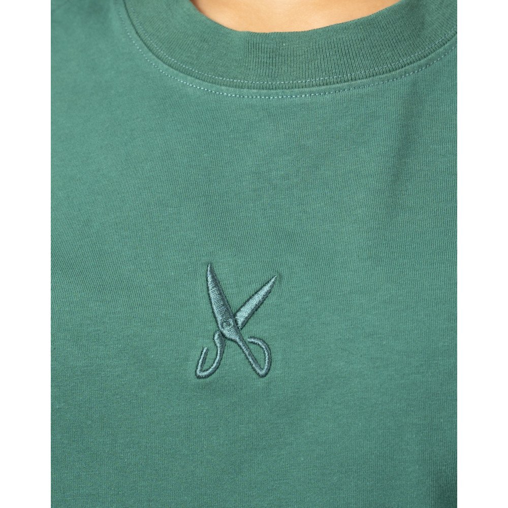 Plain Washed Oversize T-shirt - Green Plain Washed Oversize T-shirt - Green