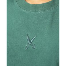 Plain Washed Oversize T-shirt - Green Plain Washed Oversize T-shirt - Green
