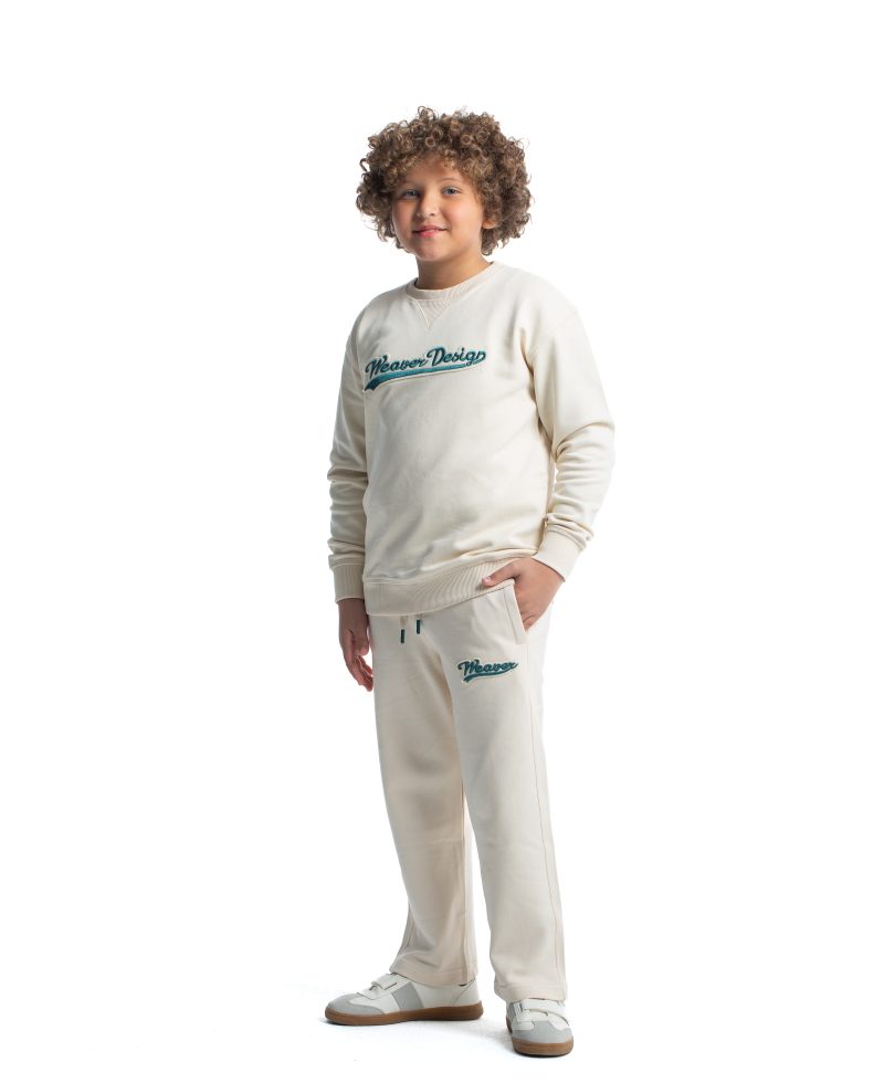 Kids Trousers - Beige / Green