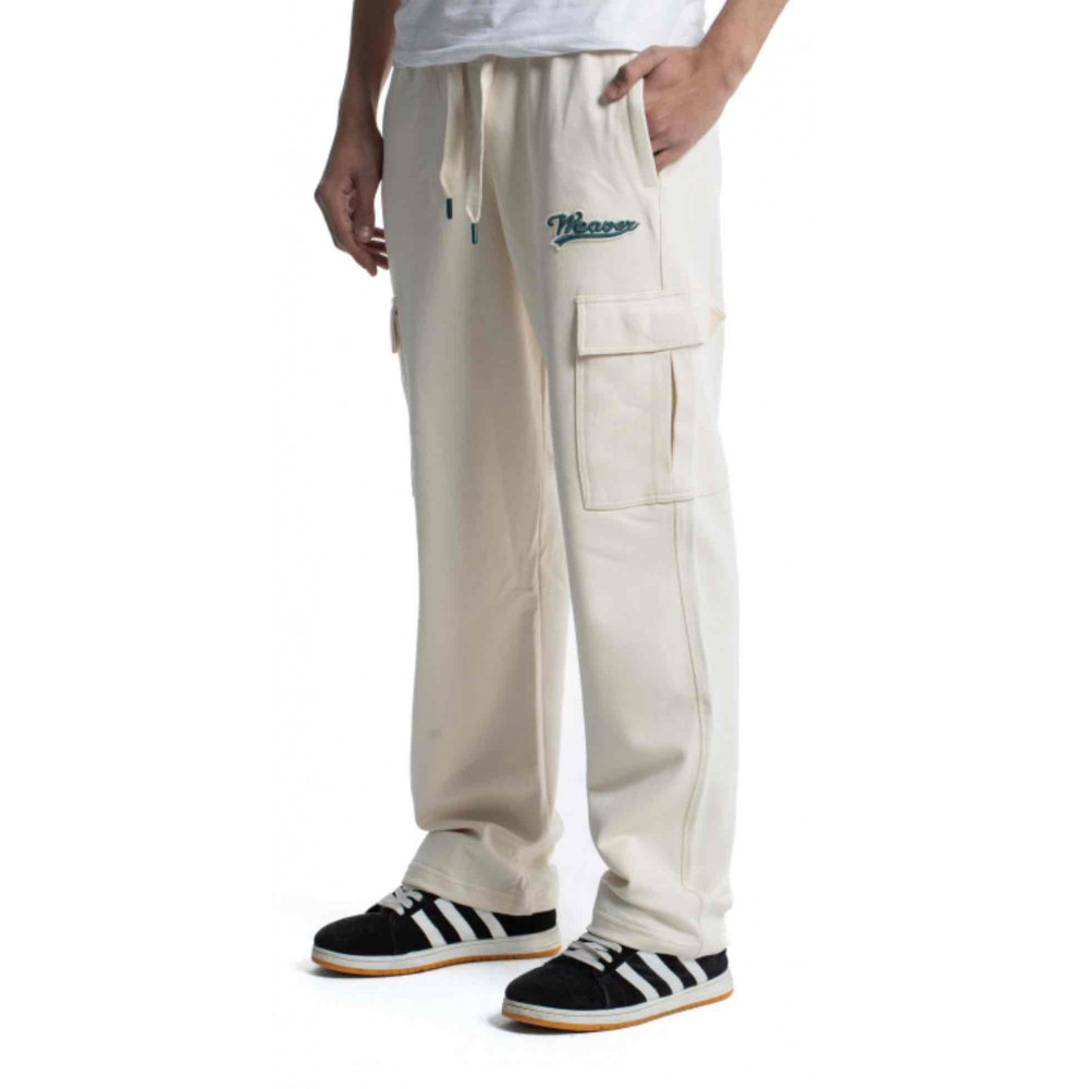 Trousers - Beige / Green