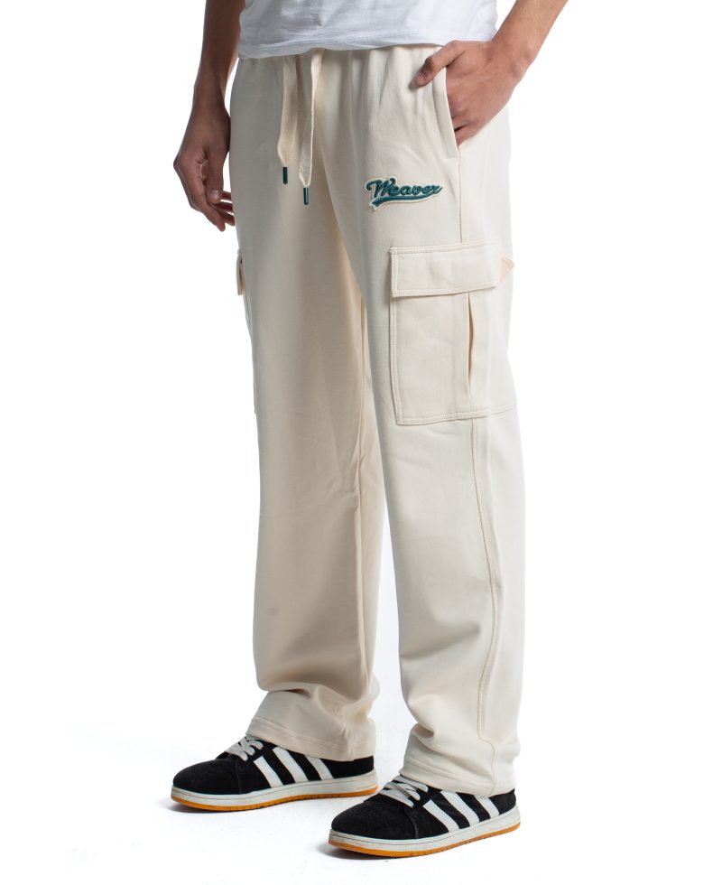 Trousers - Beige / Green