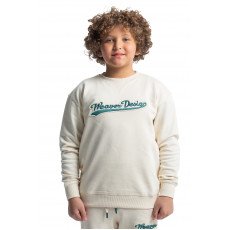 Kids Sweatshirt oversize - Beige / Green