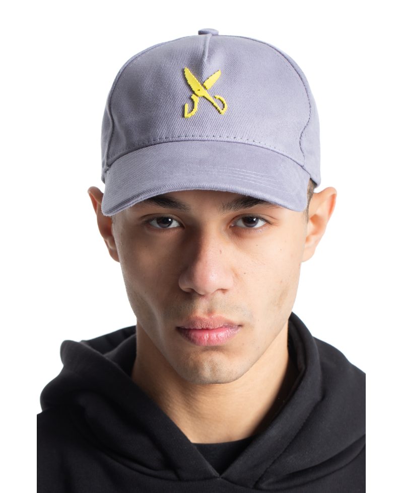 Cap Zigzag Gray / Yellow