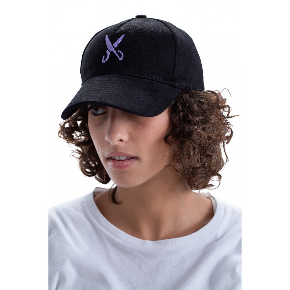 Cap zigzag - Black/Purple